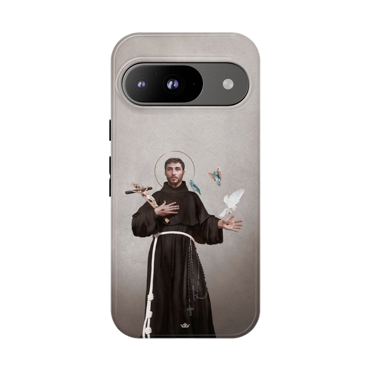 St. Francis of Assisi Hard Phone Case (Light) Copyright VENXARA