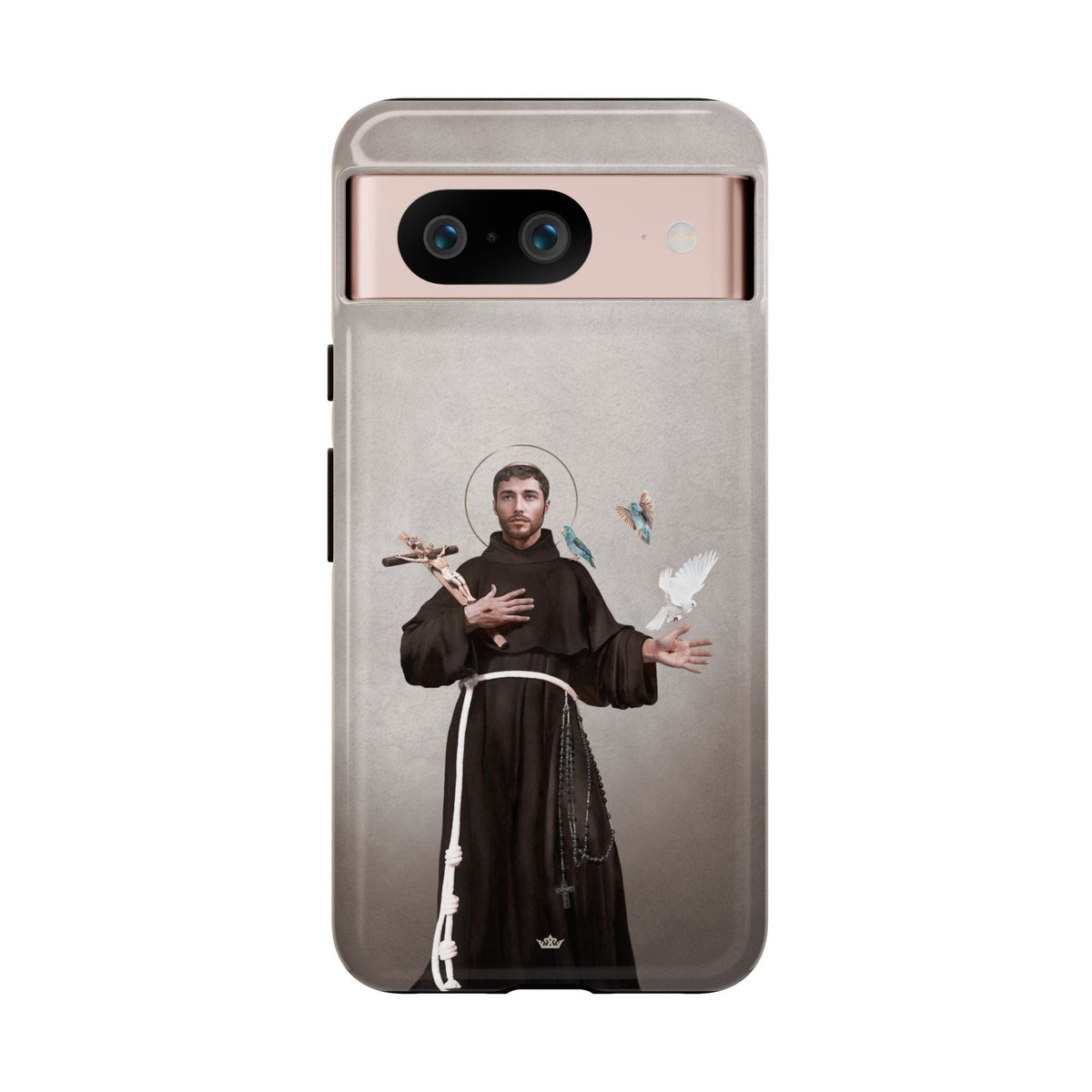 St. Francis of Assisi Hard Phone Case (Light) Copyright VENXARA