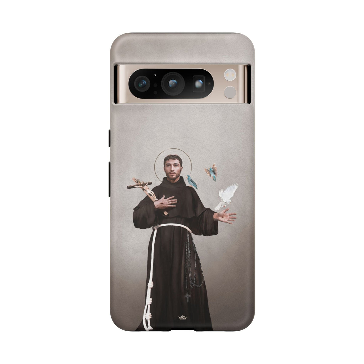 St. Francis of Assisi Hard Phone Case (Light) Copyright VENXARA