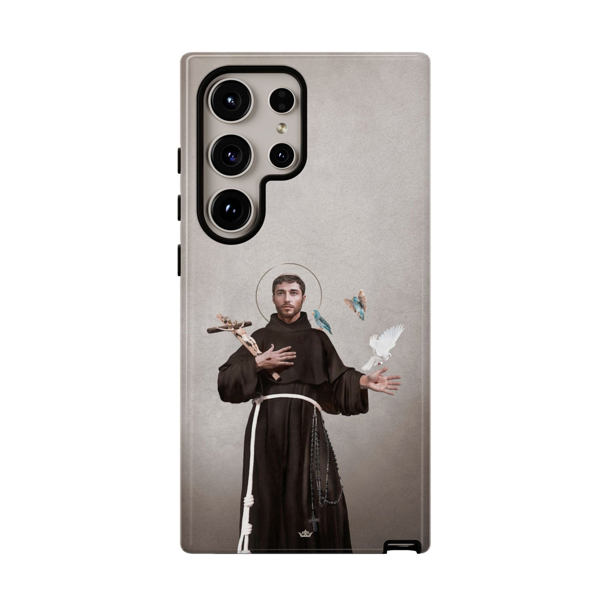 St. Francis of Assisi Hard Phone Case (Light) Copyright VENXARA
