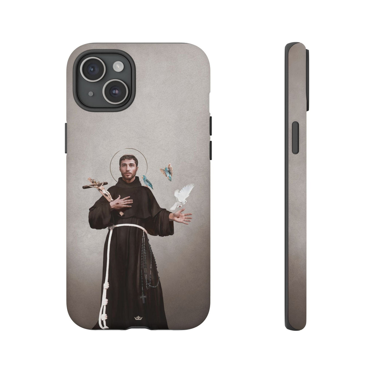 St. Francis of Assisi Hard Phone Case (Light) Copyright VENXARA