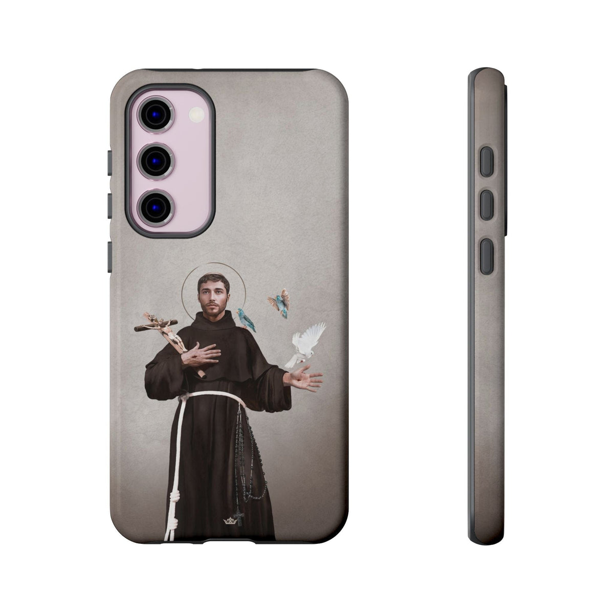 St. Francis of Assisi Hard Phone Case (Light) Copyright VENXARA