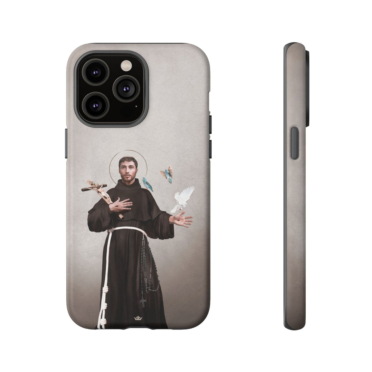 St. Francis of Assisi Hard Phone Case (Light) Copyright VENXARA