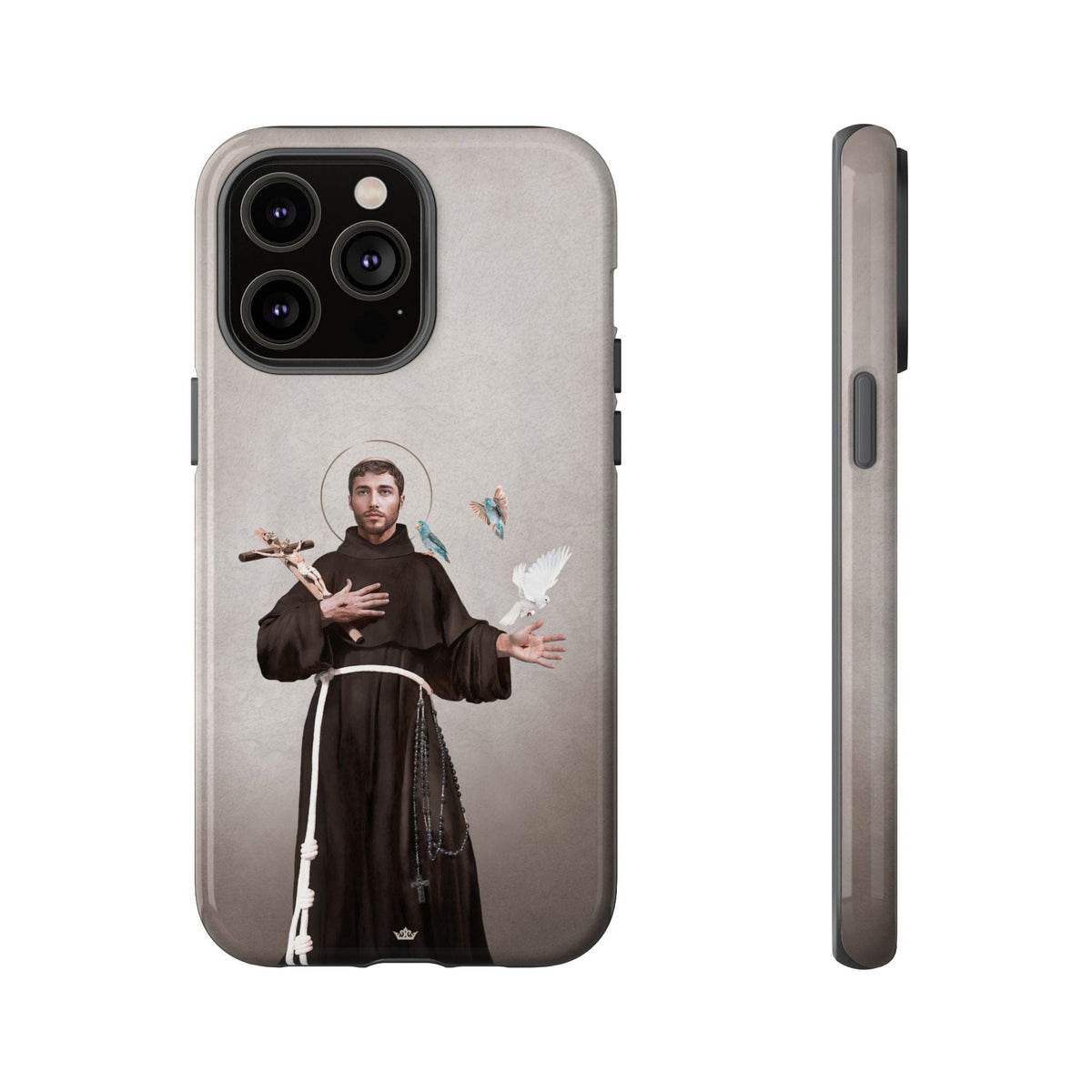 St. Francis of Assisi Hard Phone Case (Light) Copyright VENXARA