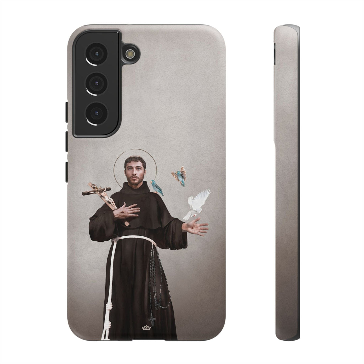 St. Francis of Assisi Hard Phone Case (Light) Copyright VENXARA