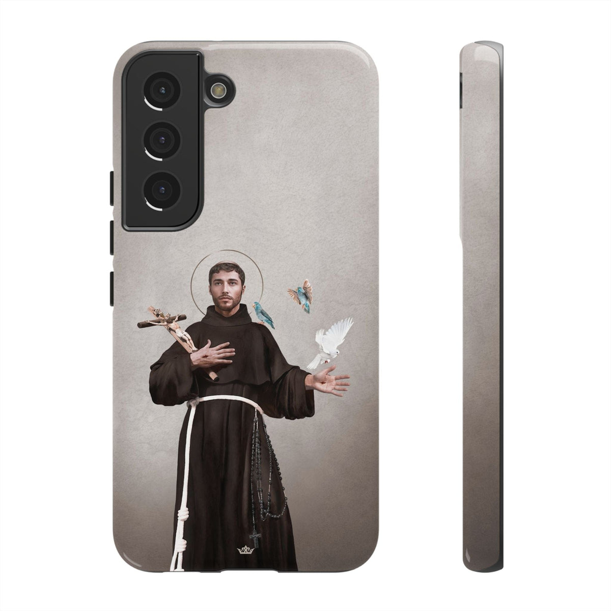 St. Francis of Assisi Hard Phone Case (Light) Copyright VENXARA