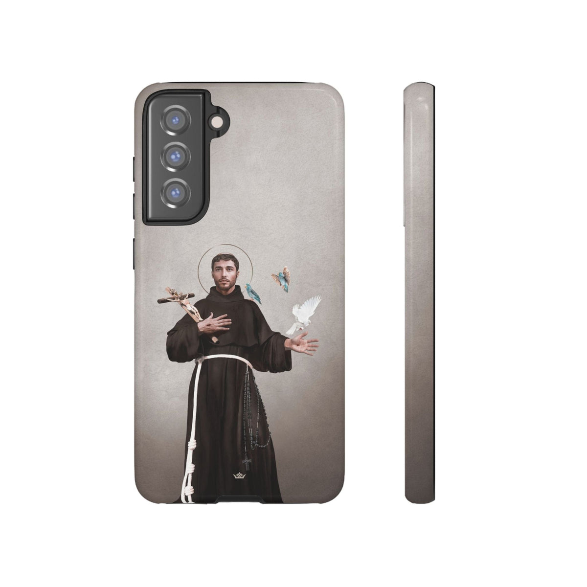 St. Francis of Assisi Hard Phone Case (Light) Copyright VENXARA