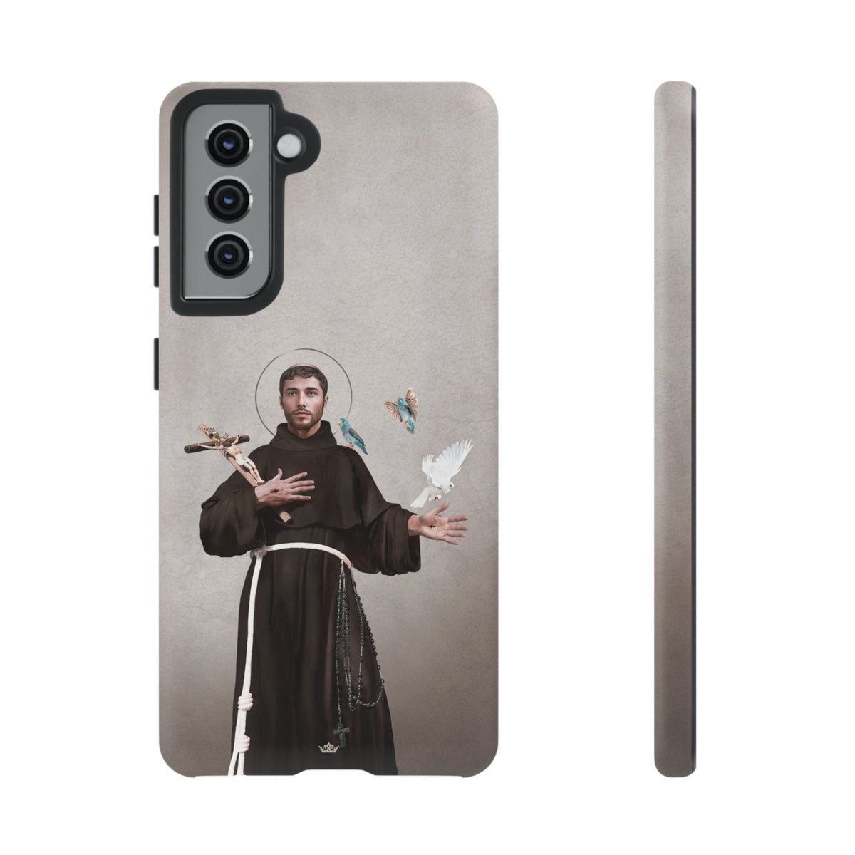 St. Francis of Assisi Hard Phone Case (Light) Copyright VENXARA
