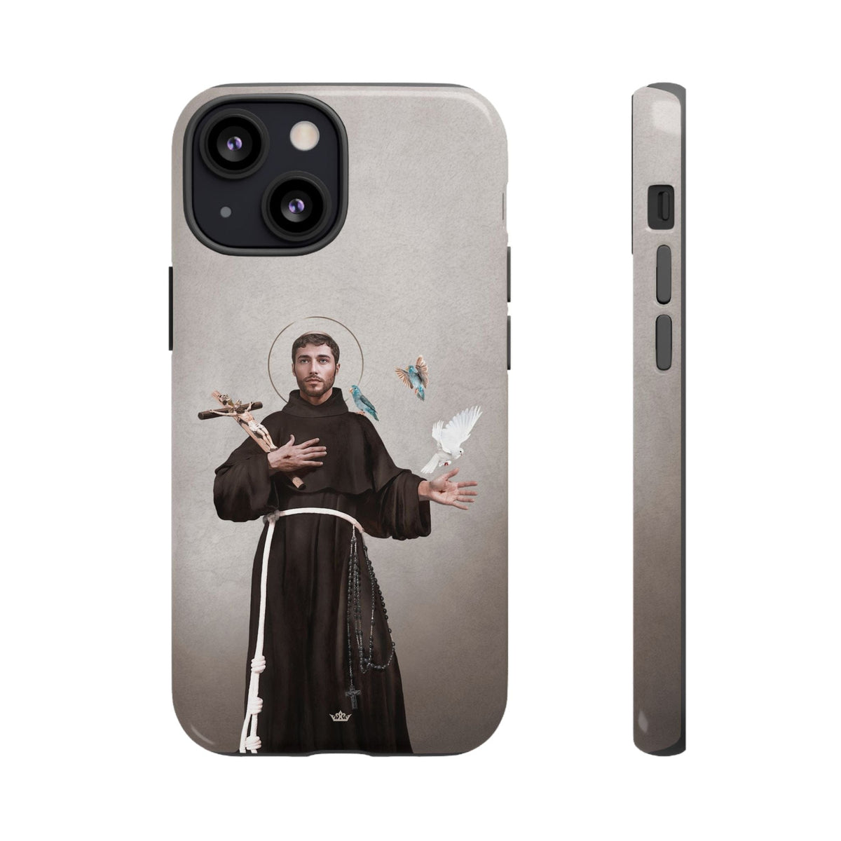 St. Francis of Assisi Hard Phone Case (Light) Copyright VENXARA