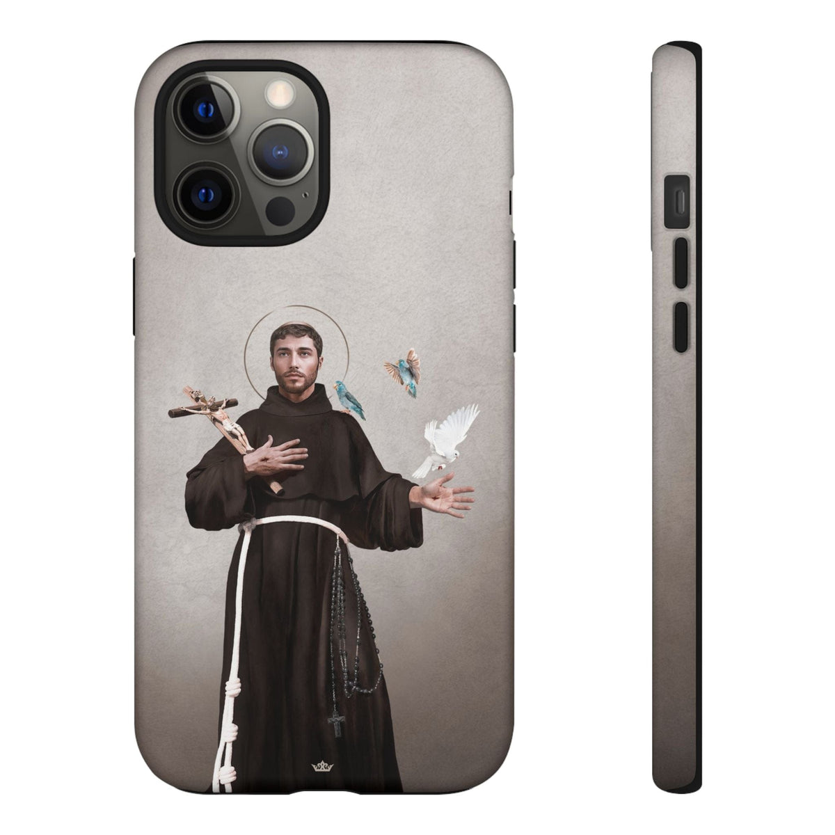 St. Francis of Assisi Hard Phone Case (Light) Copyright VENXARA