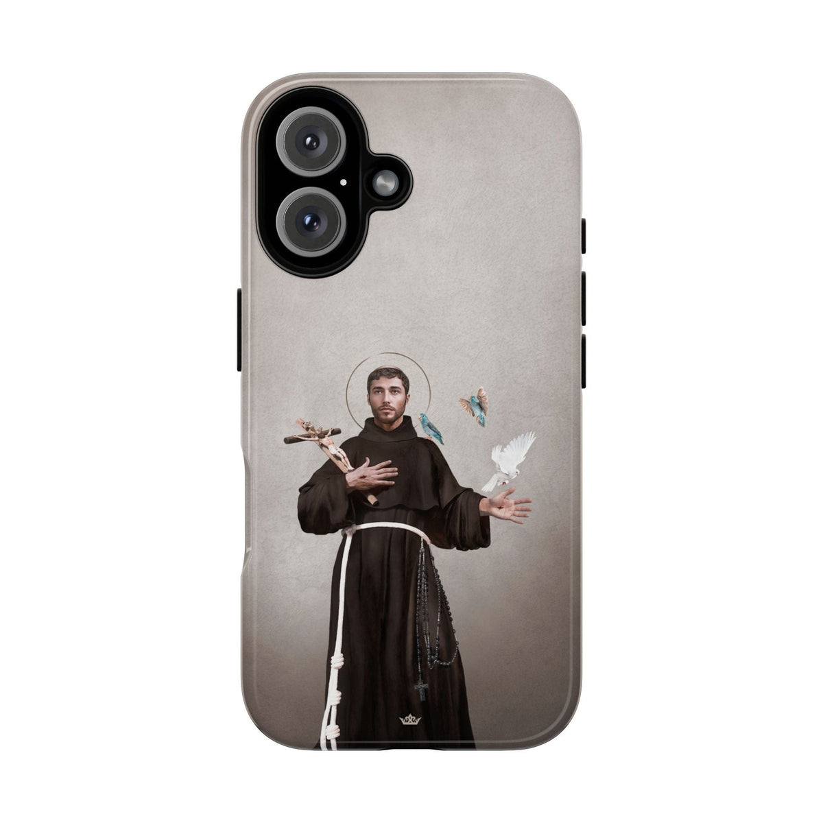 St. Francis of Assisi Hard Phone Case (Light) Copyright VENXARA