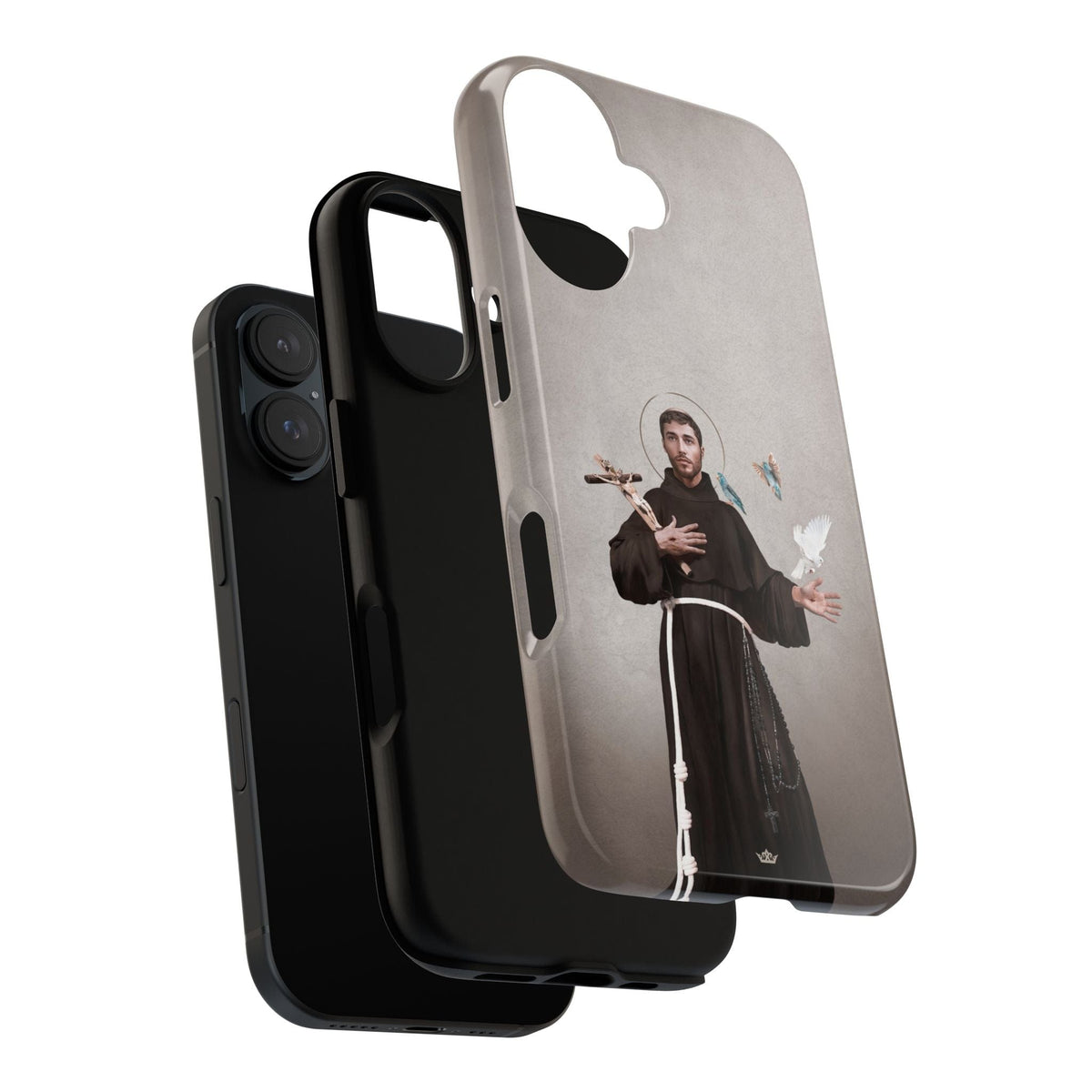 St. Francis of Assisi Hard Phone Case (Light) Copyright VENXARA