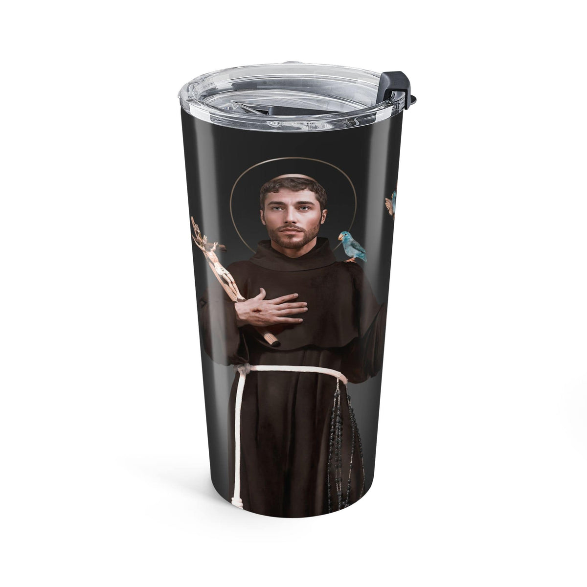 St. Francis of Assisi Lord's Prayer Tumbler (Ash 20 oz) Copyright VENXARA