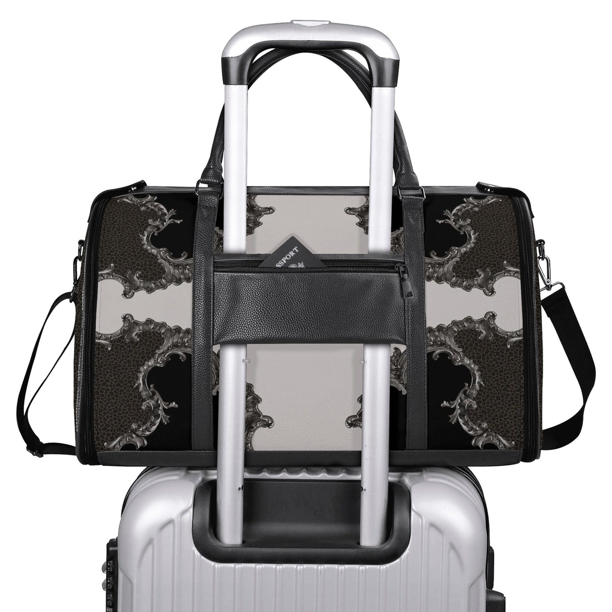 St. Francis of Assisi Travel Bag (Baroque Leopard) Copyright VENXARA