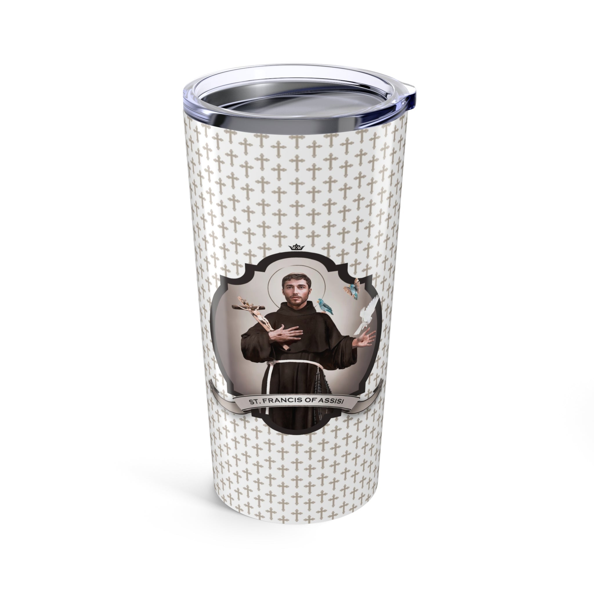 St. Francis of Assisi Tumbler (Crosses 20 oz) - VENXARA