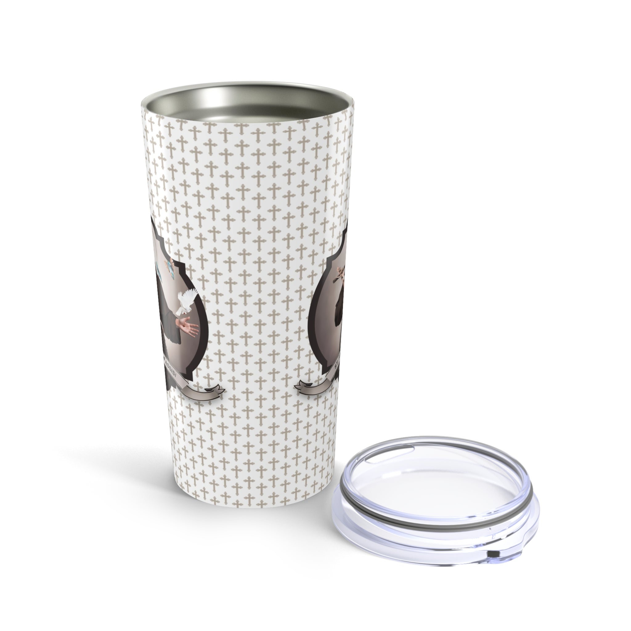 St. Francis of Assisi Tumbler (Crosses 20 oz) - VENXARA