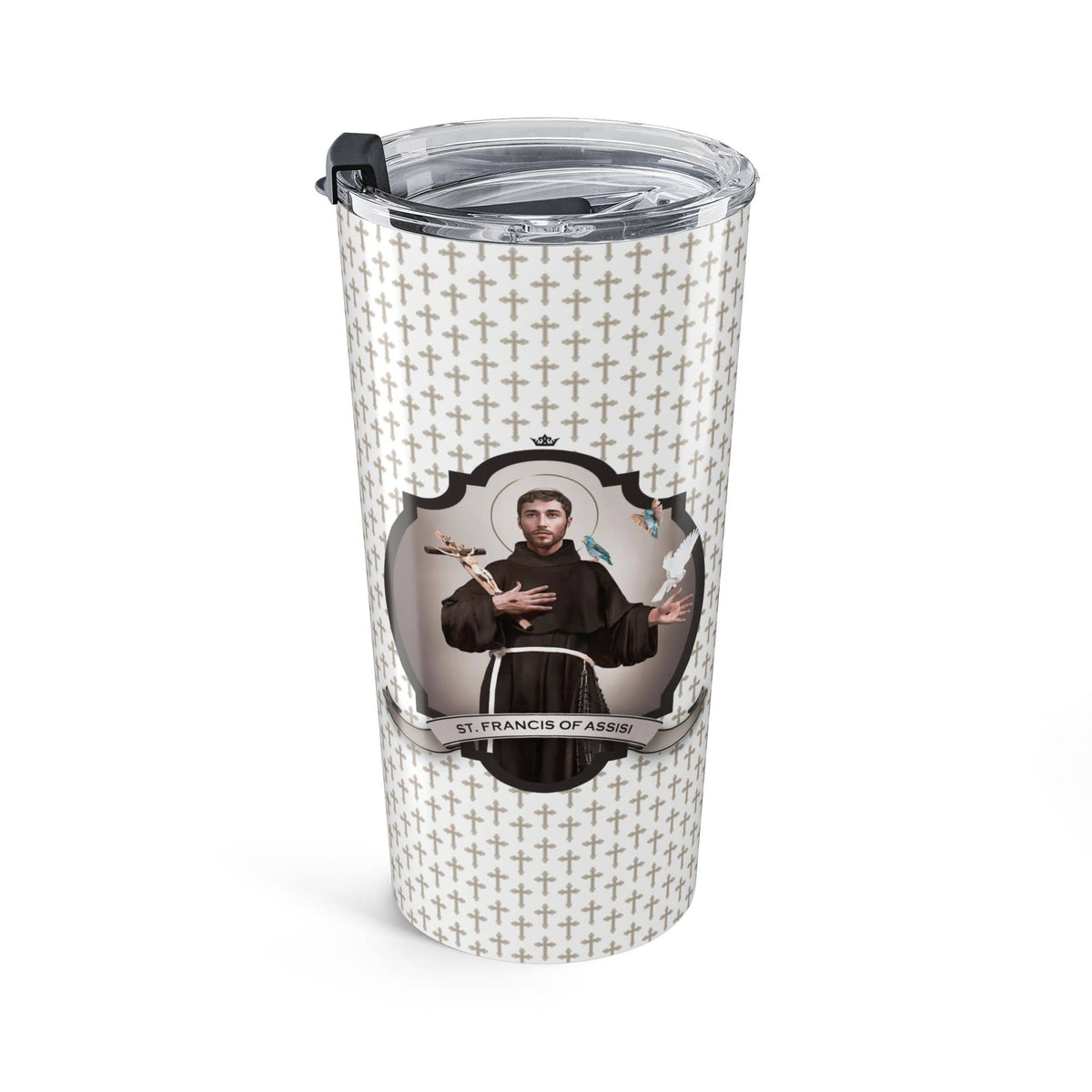 St. Francis of Assisi Tumbler (Crosses 20 oz) Copyright VENXARA