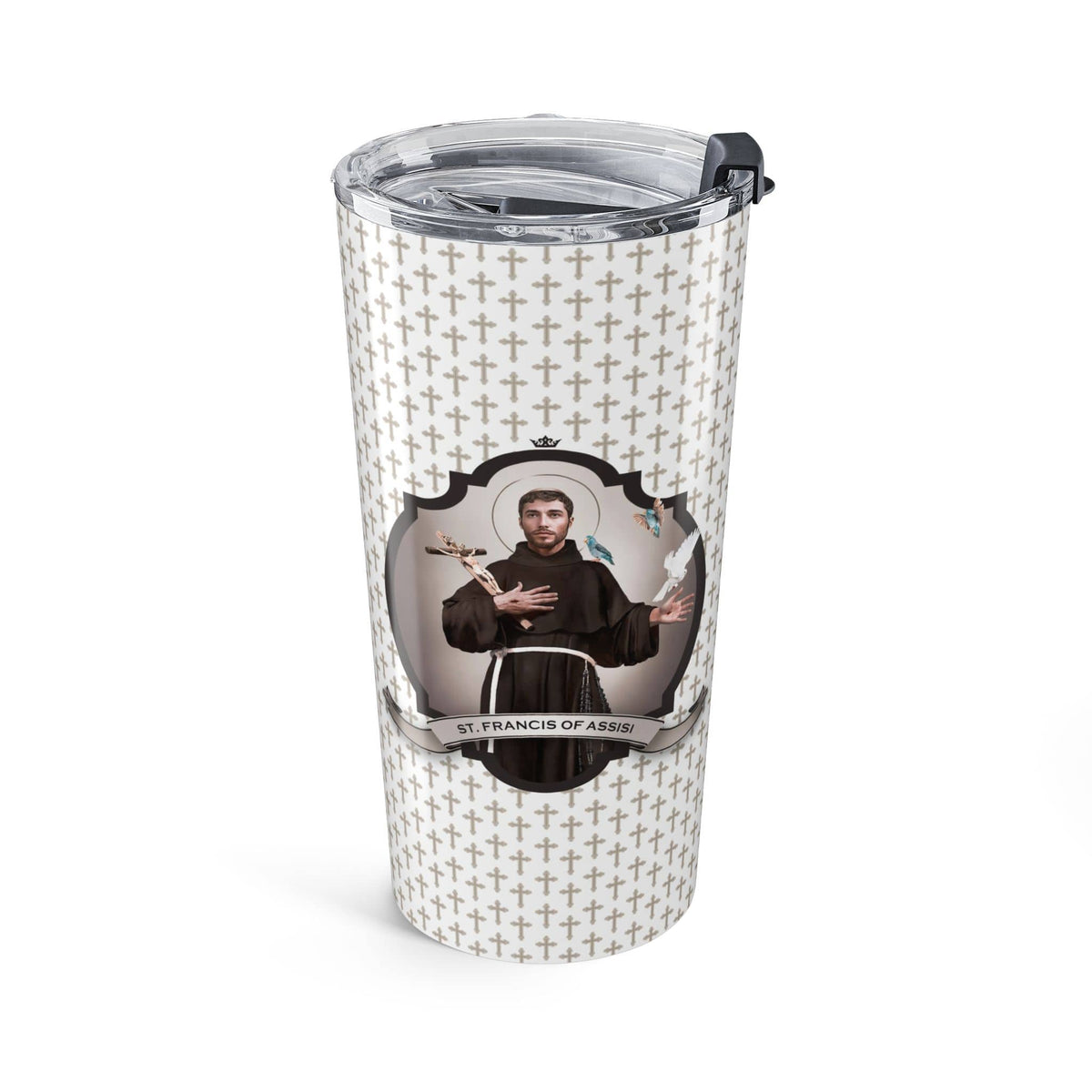 St. Francis of Assisi Tumbler (Crosses 20 oz) Copyright VENXARA
