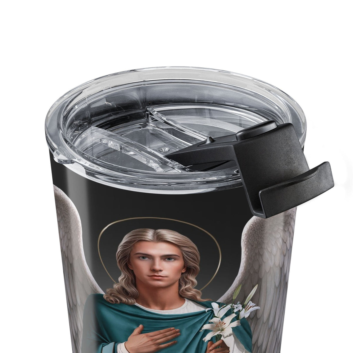St. Gabriel the Archangel Ave Maria Prayer Tumbler (Ash 20 oz) Copyright VENXARA