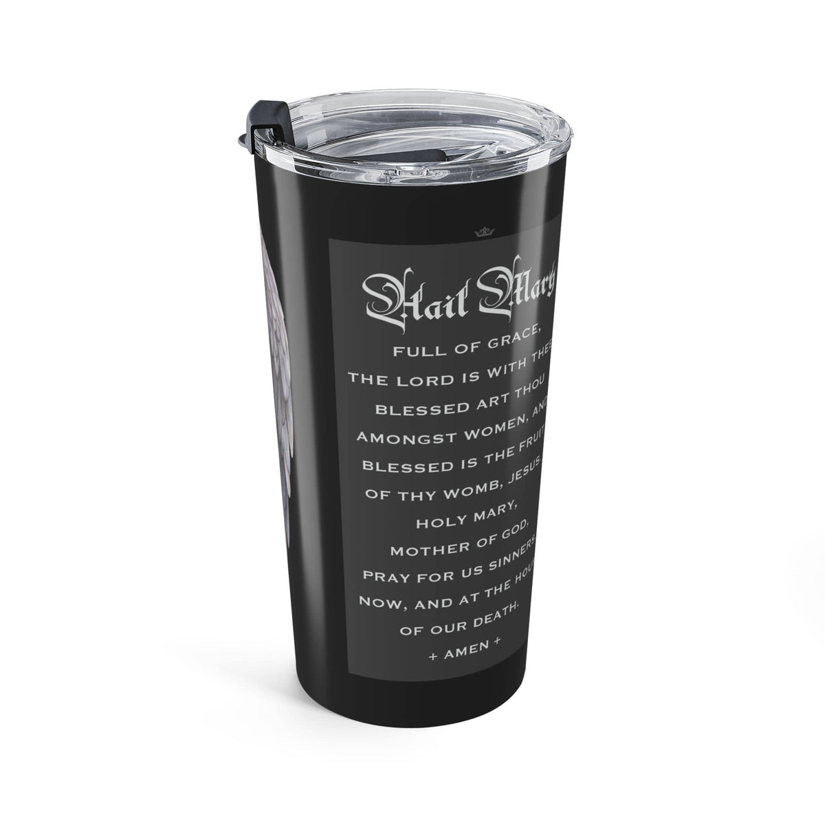 St. Gabriel the Archangel Ave Maria Prayer Tumbler (Ash 20 oz) Copyright VENXARA