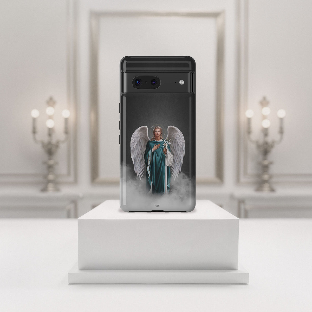 St. Gabriel the Archangel Hard Phone Case (Dark) Copyright VENXARA