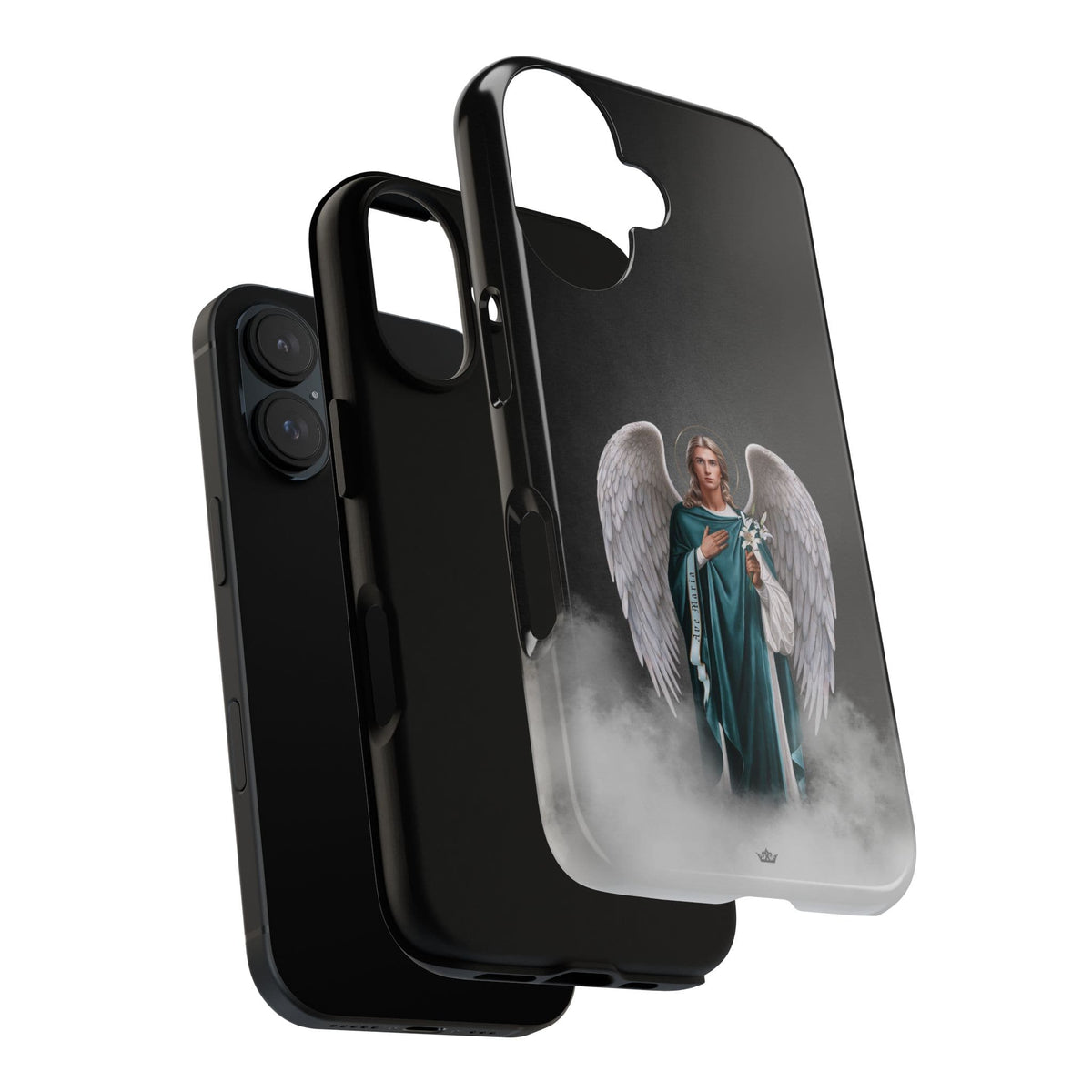 St. Gabriel the Archangel Hard Phone Case (Dark) Copyright VENXARA