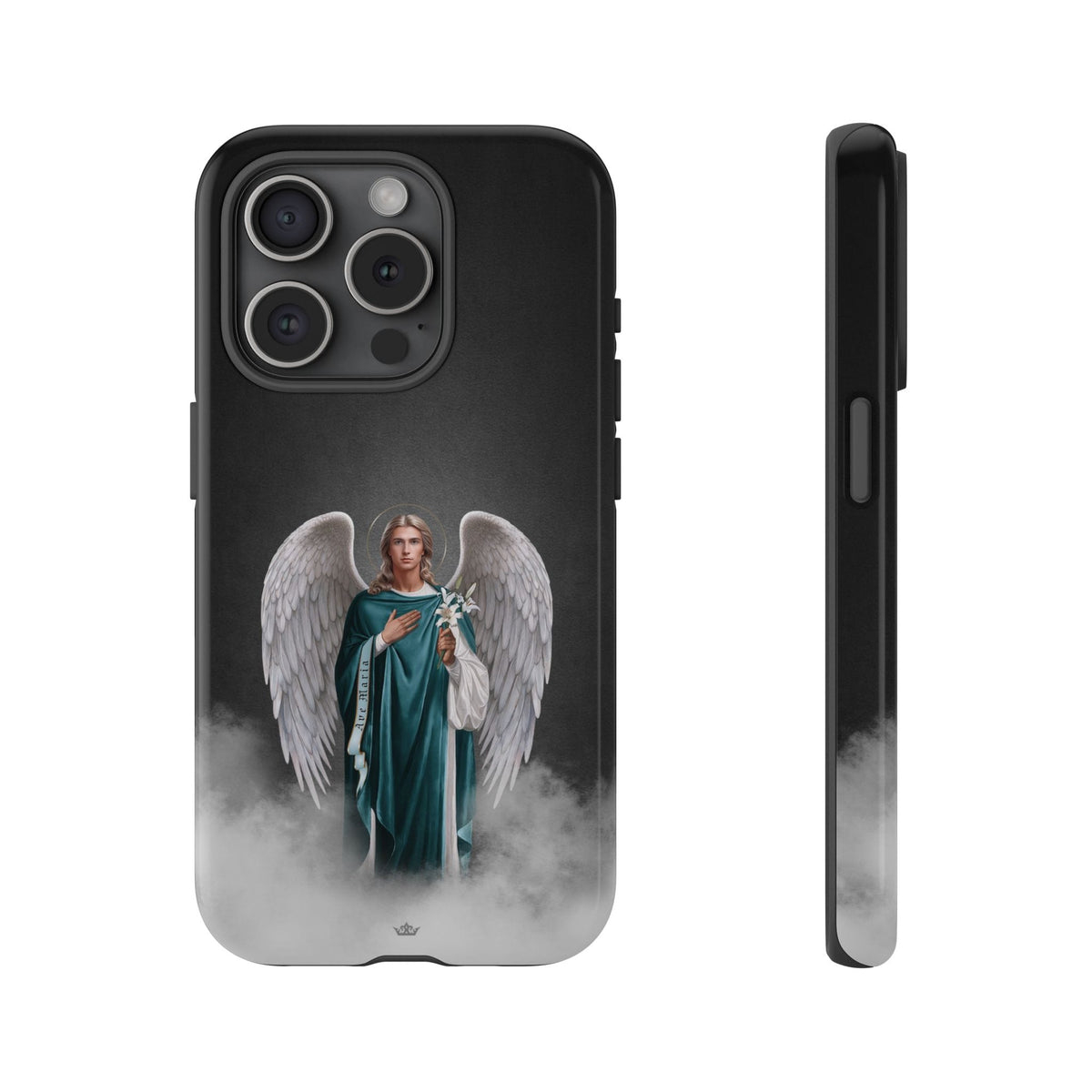 St. Gabriel the Archangel Hard Phone Case (Dark) Copyright VENXARA