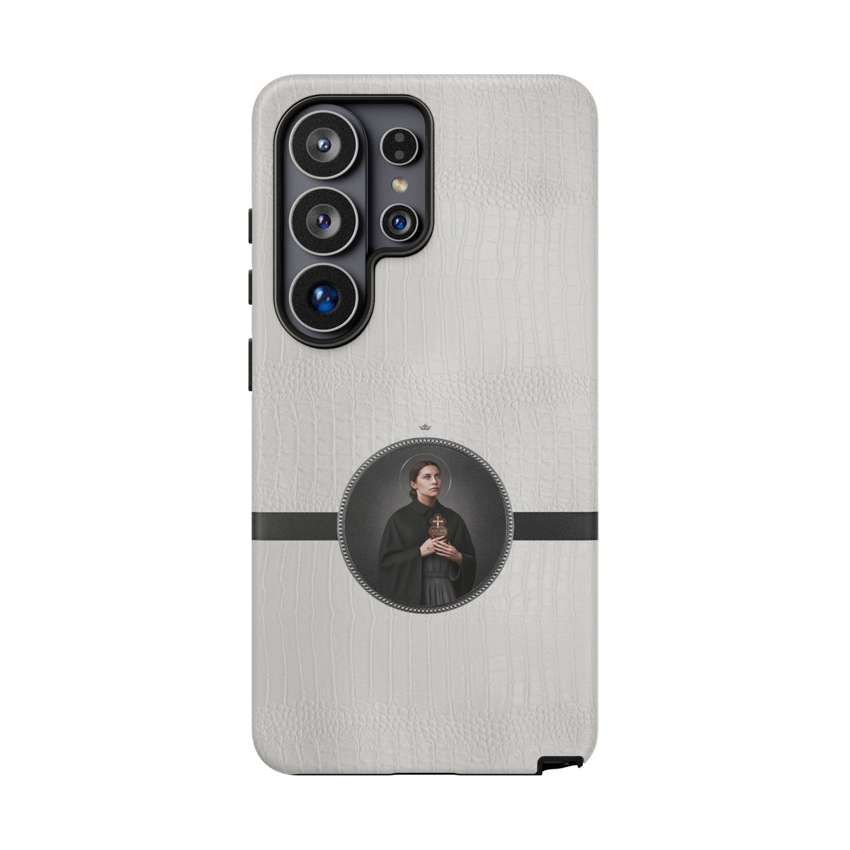 St. Gemma Galgani Hard Phone Case (Blanc Croc) Copyright VENXARA