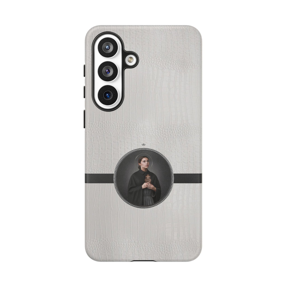 St. Gemma Galgani Hard Phone Case (Blanc Croc) Copyright VENXARA