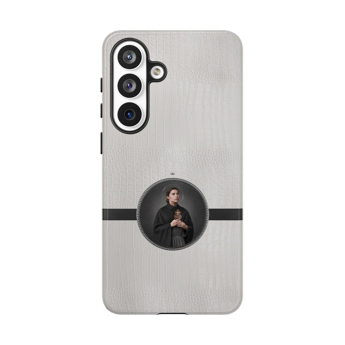 St. Gemma Galgani Hard Phone Case (Blanc Croc) Copyright VENXARA