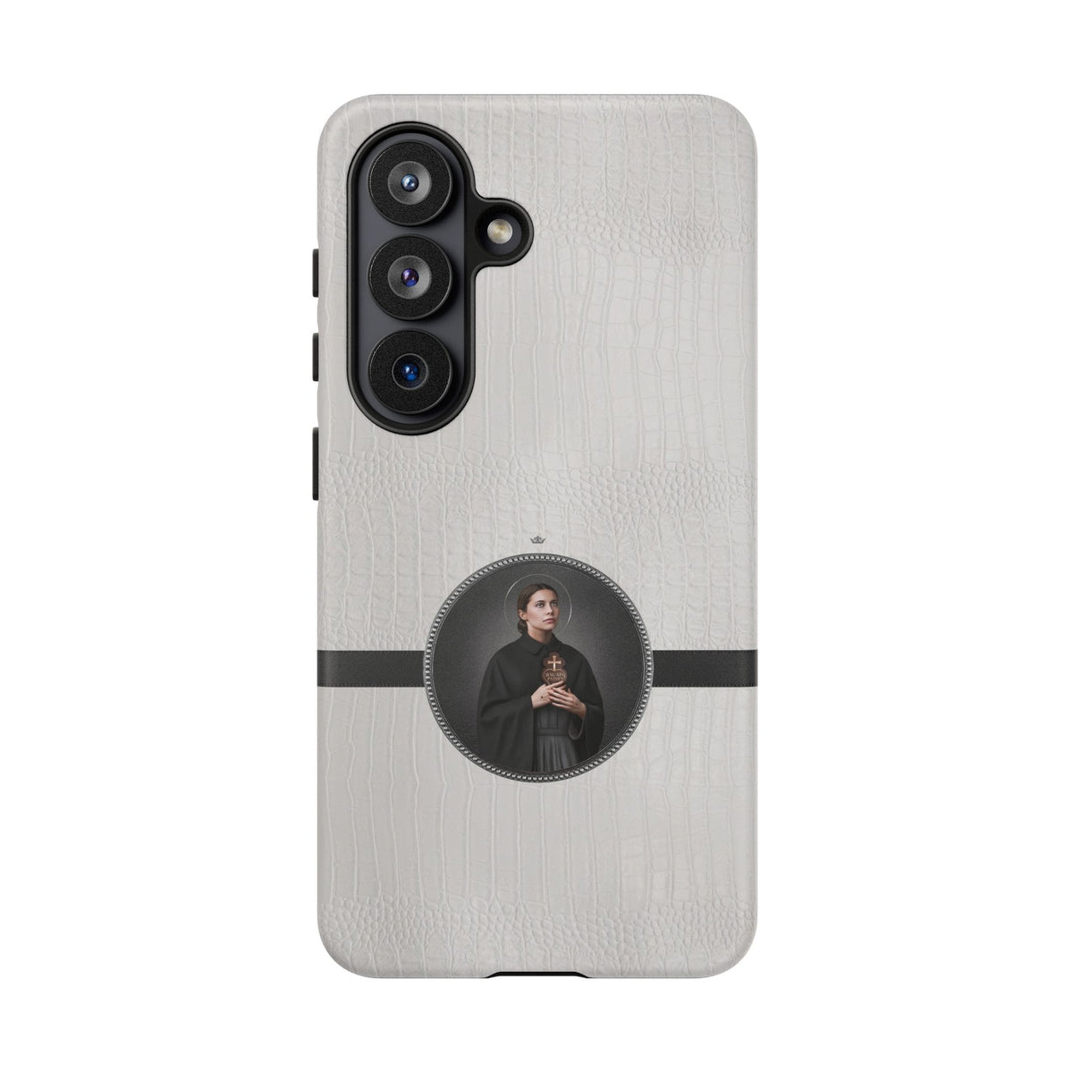 St. Gemma Galgani Hard Phone Case (Blanc Croc) Copyright VENXARA
