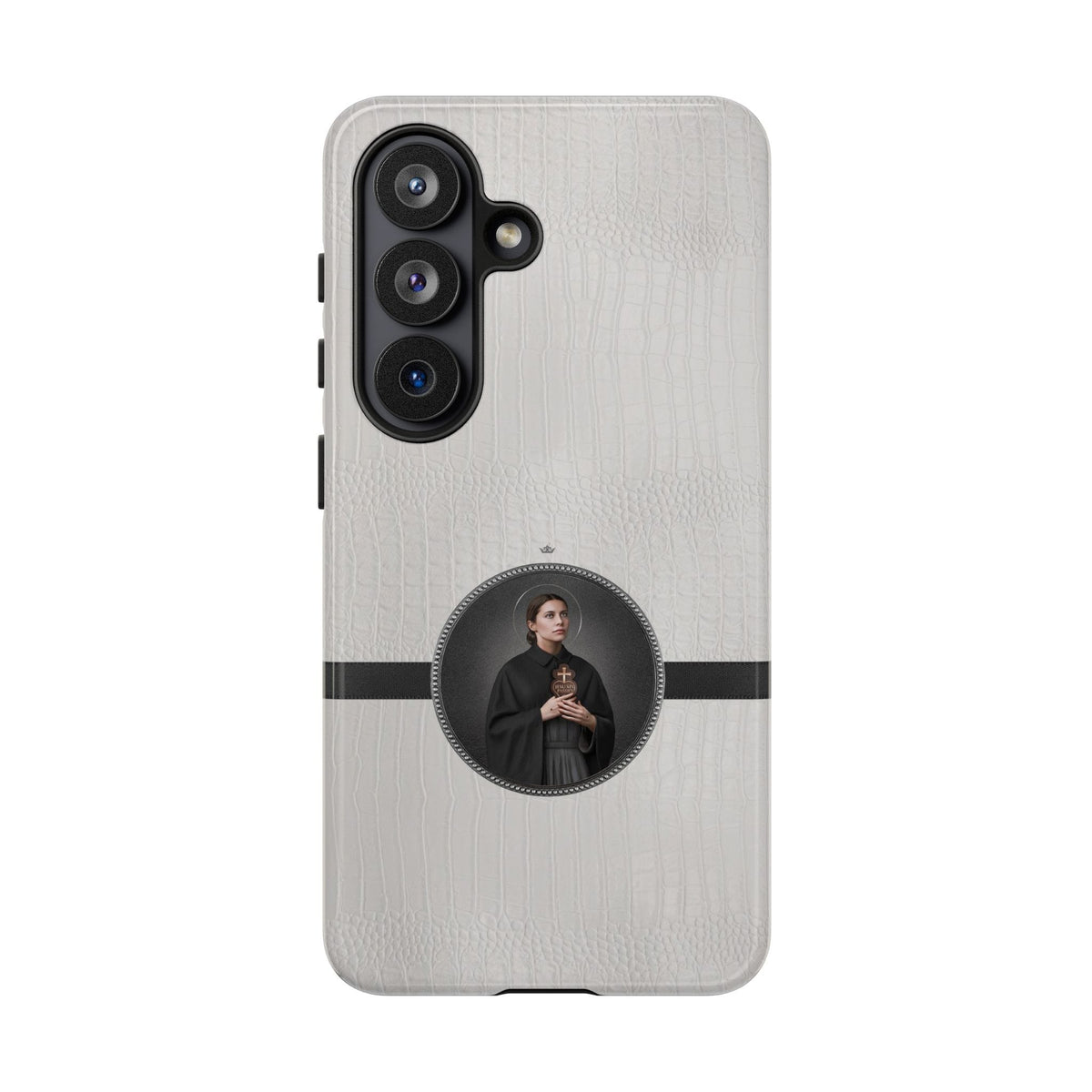 St. Gemma Galgani Hard Phone Case (Blanc Croc) Copyright VENXARA