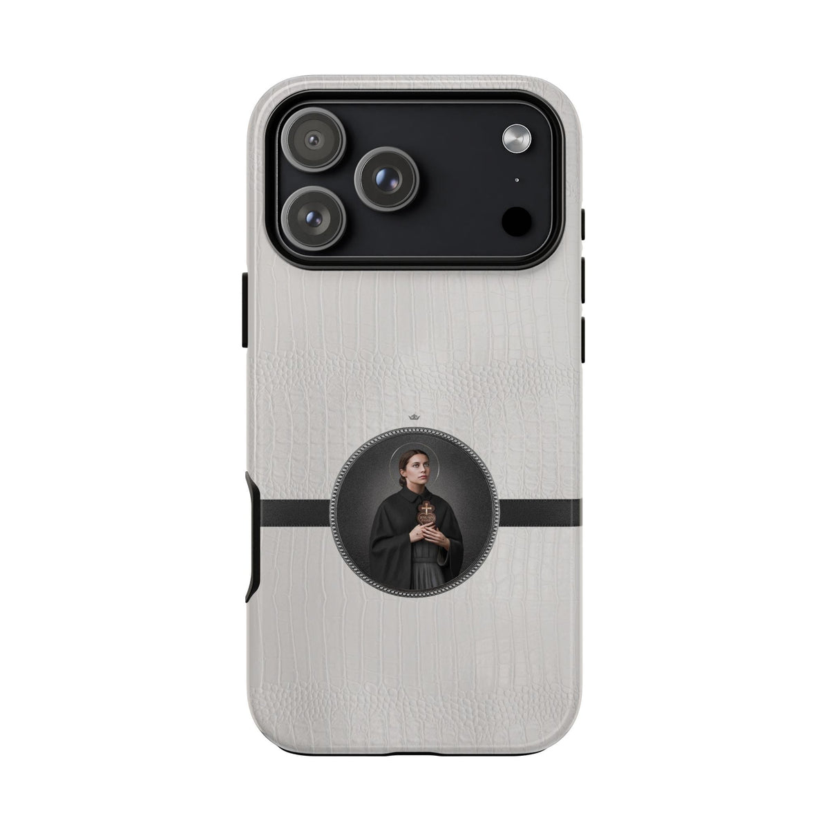 St. Gemma Galgani Hard Phone Case (Blanc Croc) Copyright VENXARA
