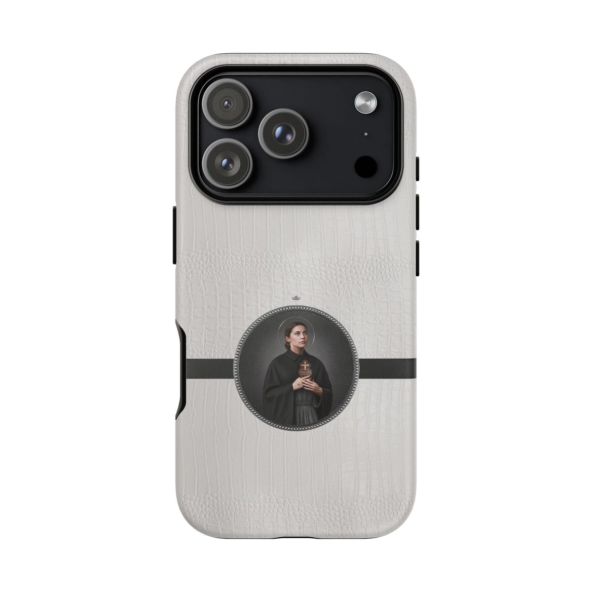 St. Gemma Galgani Hard Phone Case (Blanc Croc) Copyright VENXARA