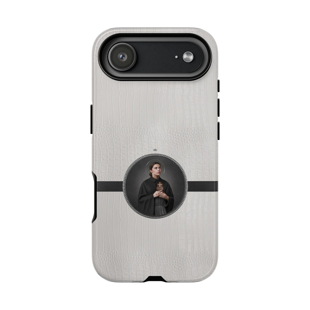 St. Gemma Galgani Hard Phone Case (Blanc Croc) Copyright VENXARA