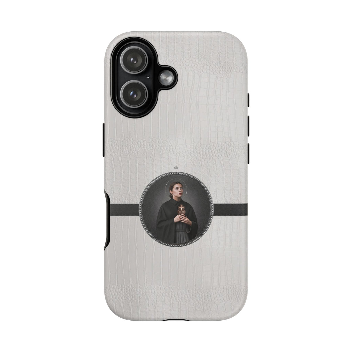 St. Gemma Galgani Hard Phone Case (Blanc Croc) Copyright VENXARA