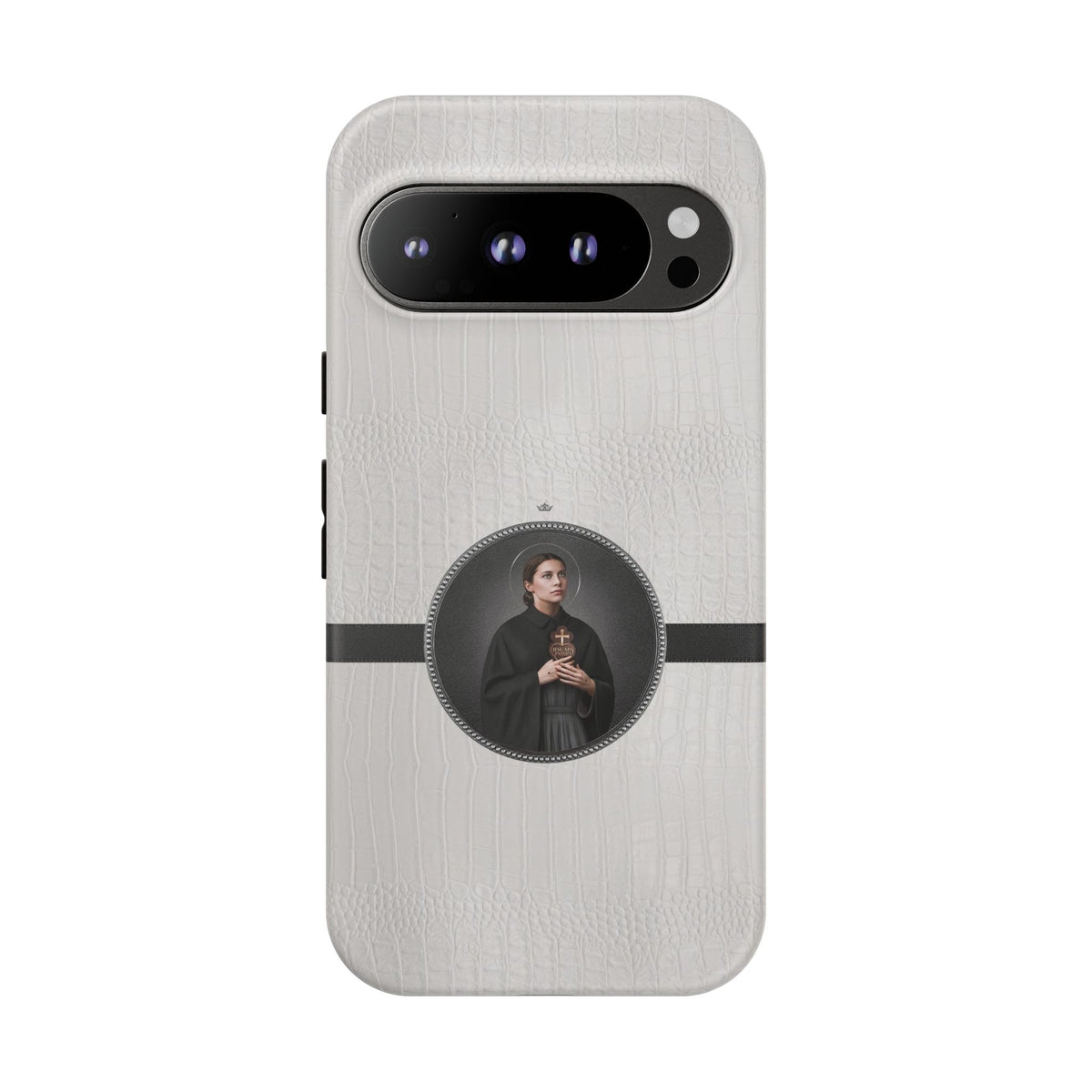 St. Gemma Galgani Hard Phone Case (Blanc Croc) Copyright VENXARA