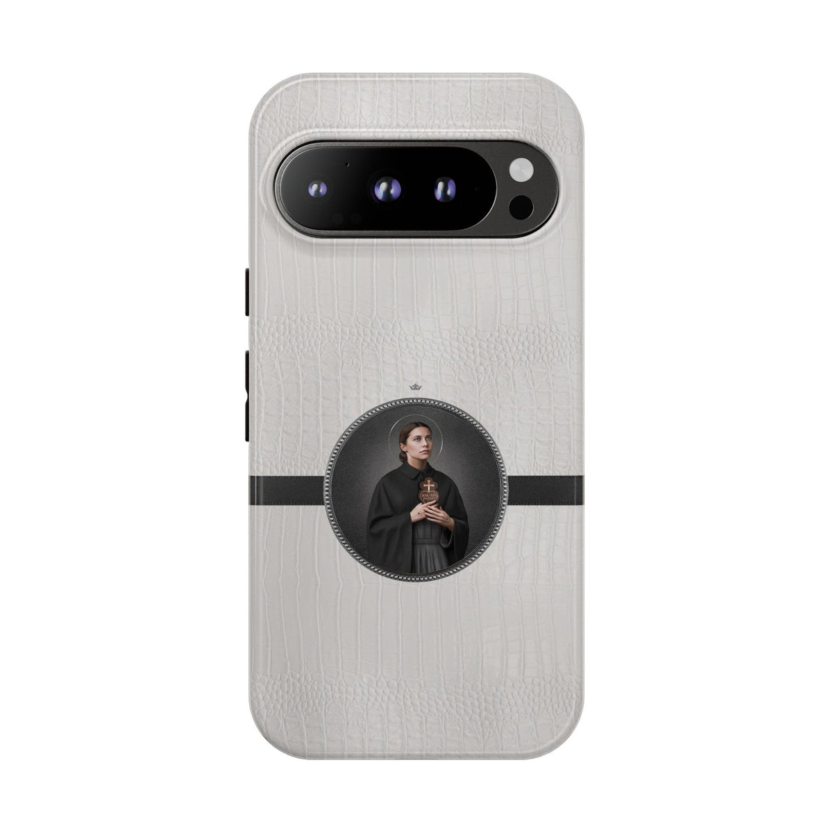 St. Gemma Galgani Hard Phone Case (Blanc Croc) Copyright VENXARA