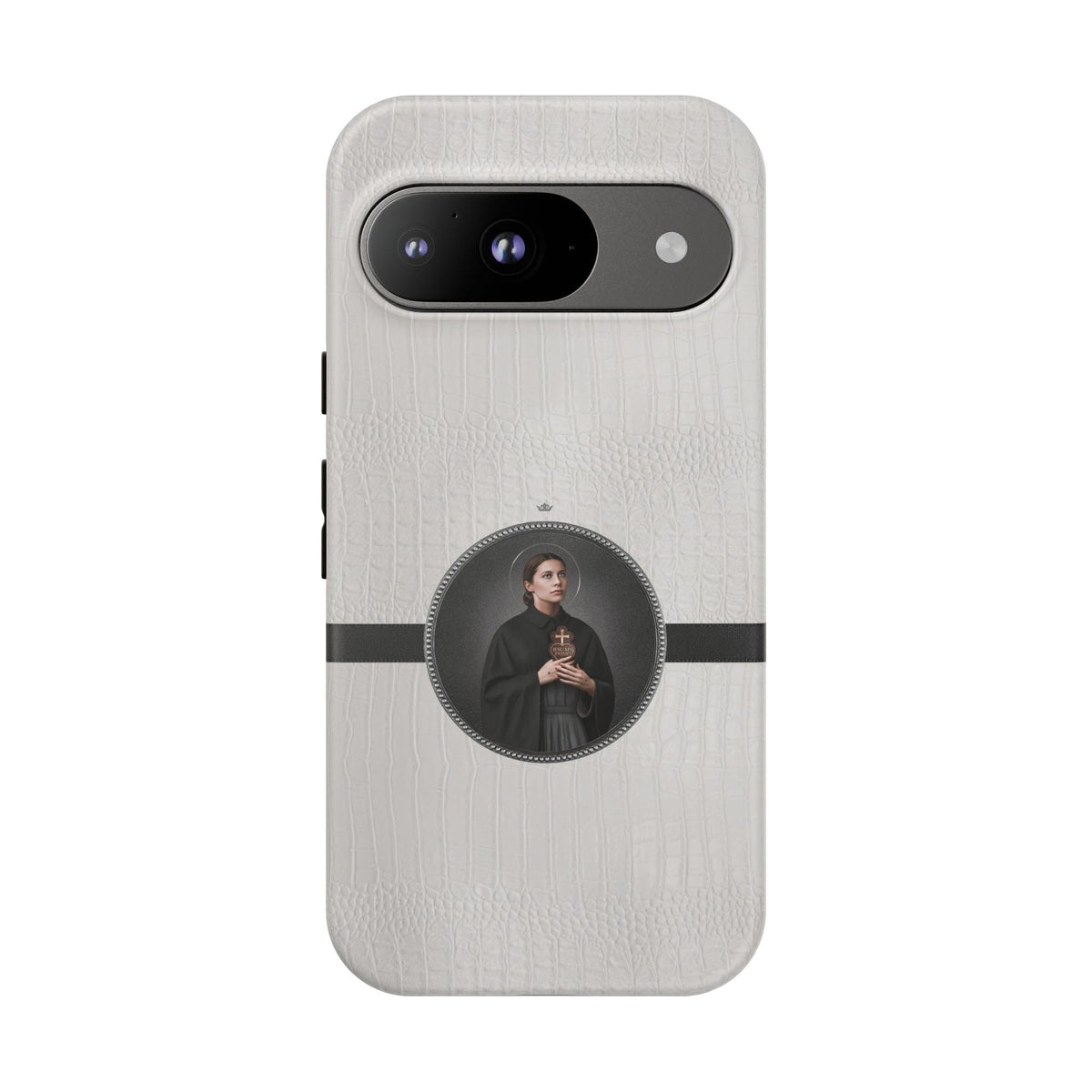 St. Gemma Galgani Hard Phone Case (Blanc Croc) Copyright VENXARA