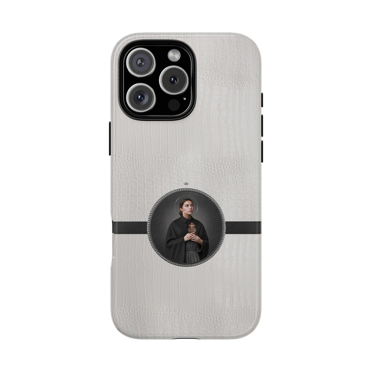 St. Gemma Galgani Hard Phone Case (Blanc Croc) Copyright VENXARA