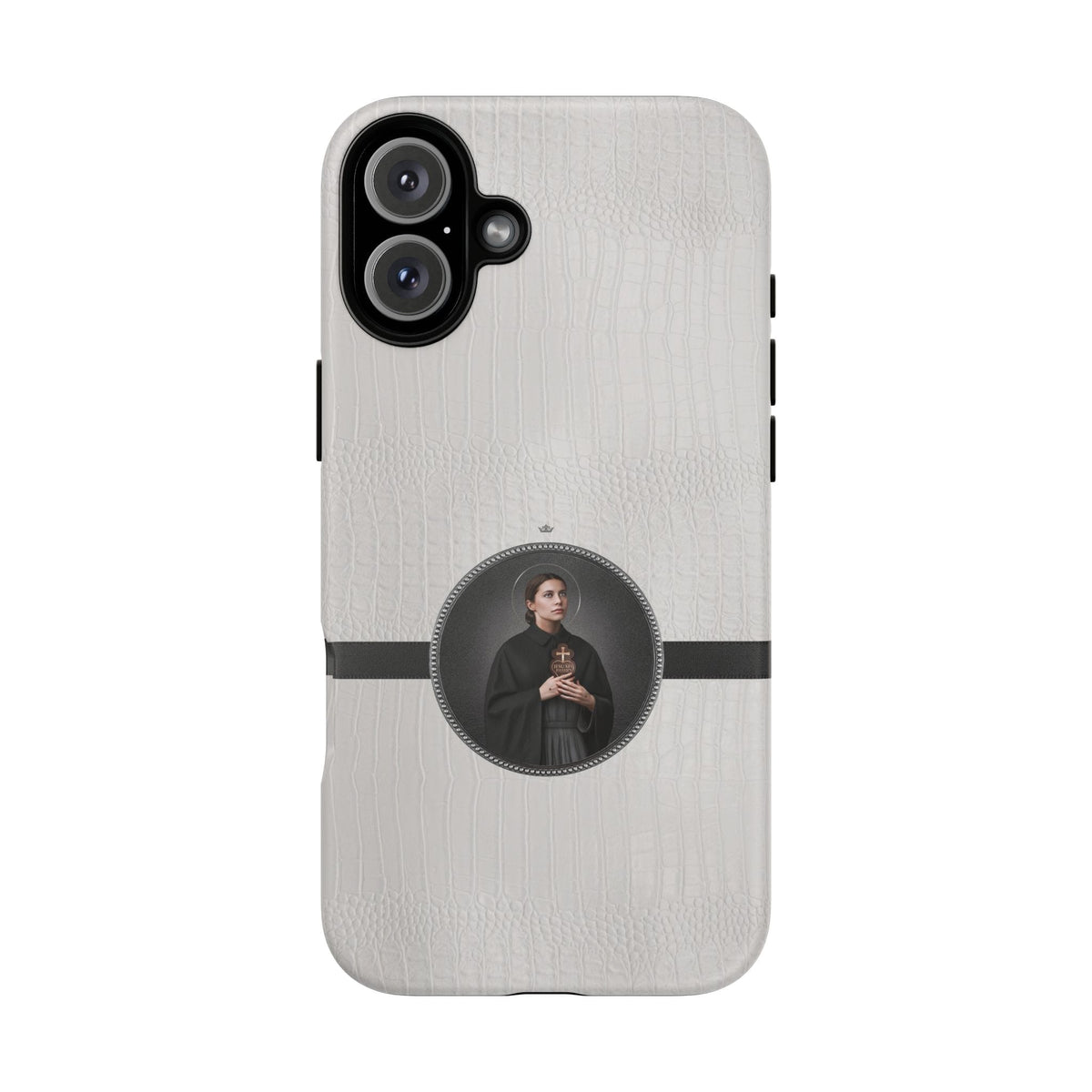 St. Gemma Galgani Hard Phone Case (Blanc Croc) Copyright VENXARA