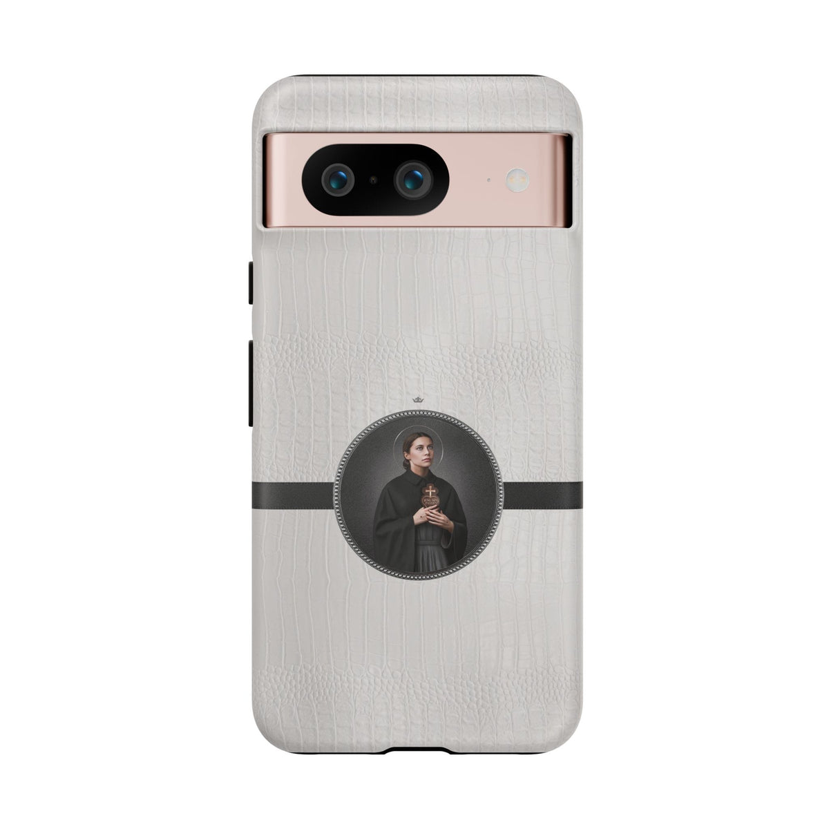 St. Gemma Galgani Hard Phone Case (Blanc Croc) Copyright VENXARA