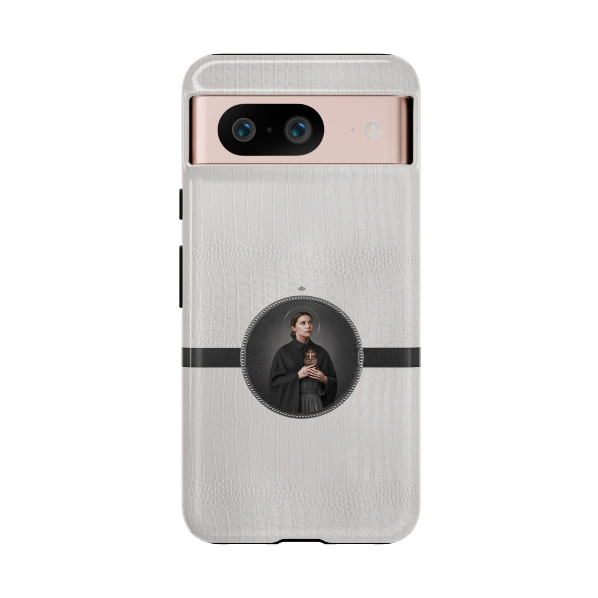 St. Gemma Galgani Hard Phone Case (Blanc Croc) Copyright VENXARA