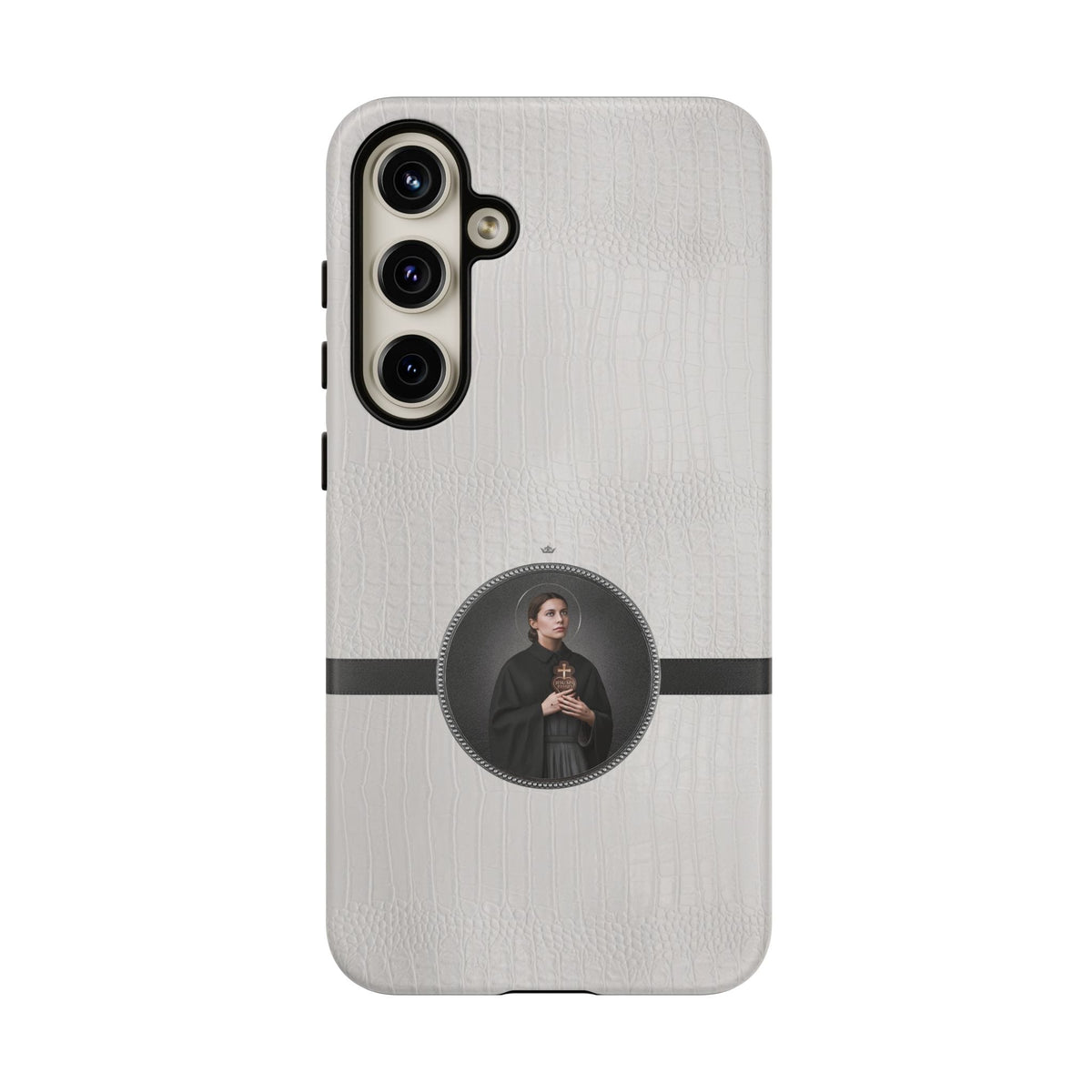 St. Gemma Galgani Hard Phone Case (Blanc Croc) Copyright VENXARA