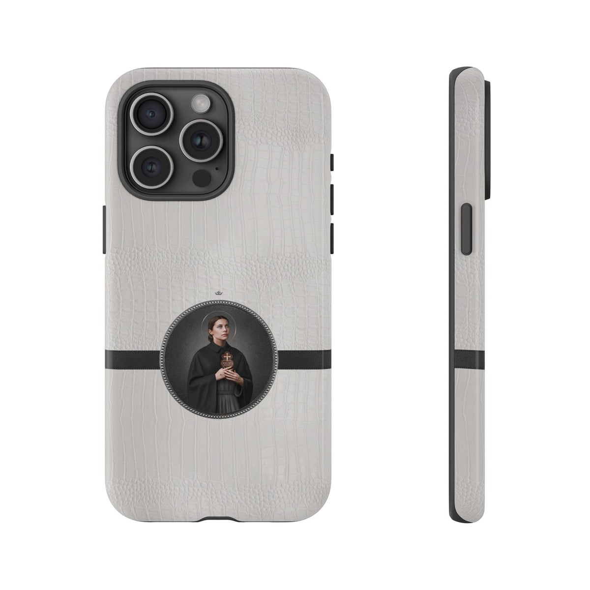 St. Gemma Galgani Hard Phone Case (Blanc Croc) Copyright VENXARA