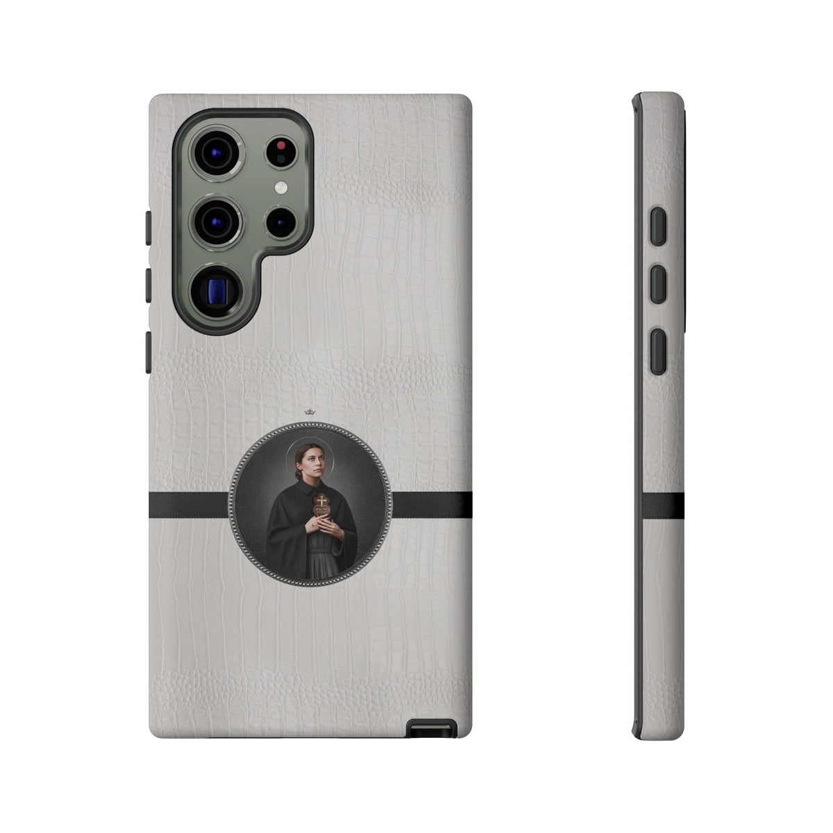 St. Gemma Galgani Hard Phone Case (Blanc Croc) Copyright VENXARA