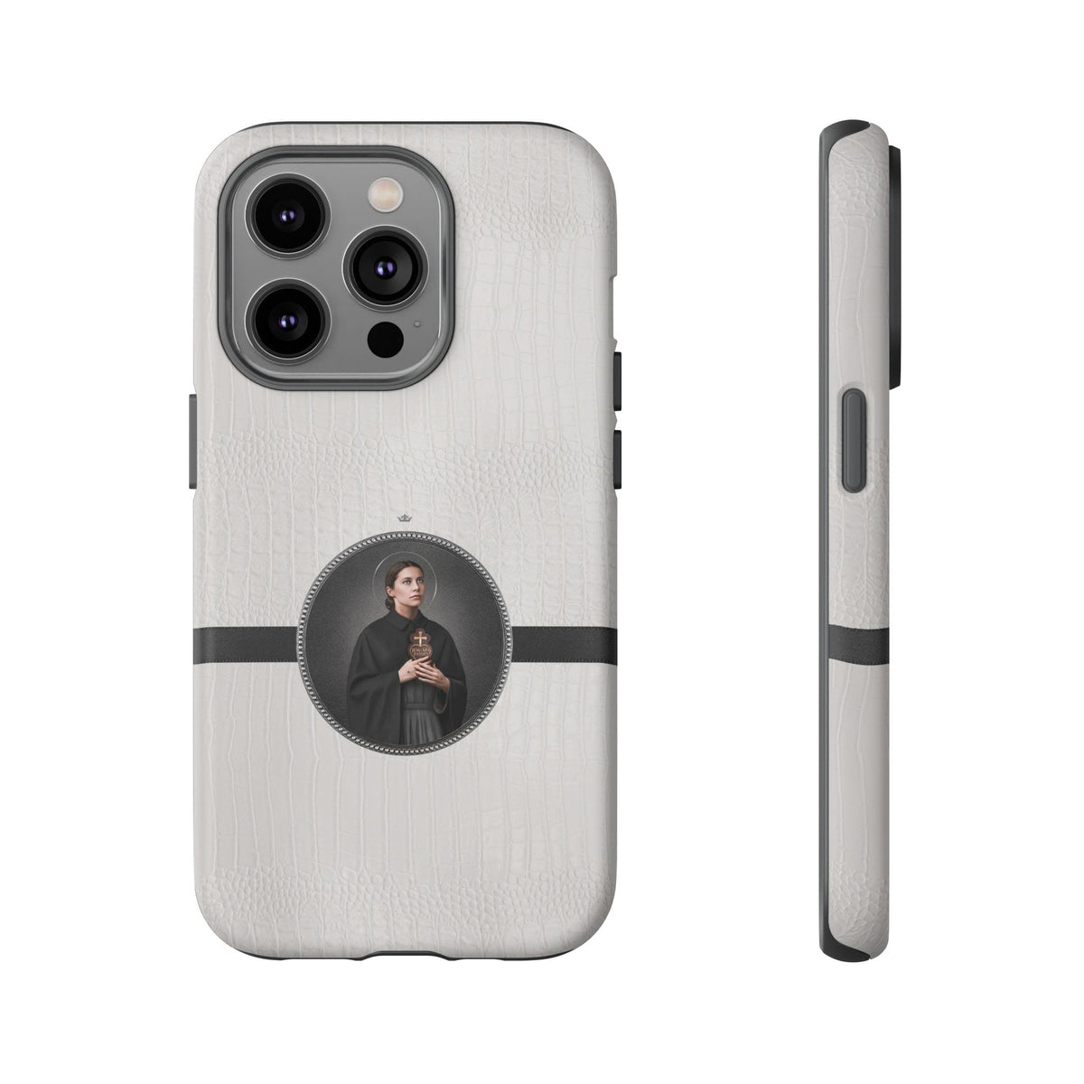 St. Gemma Galgani Hard Phone Case (Blanc Croc) Copyright VENXARA