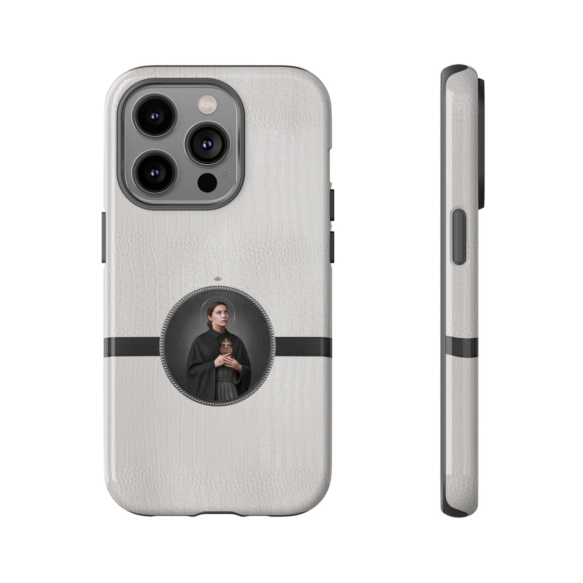 St. Gemma Galgani Hard Phone Case (Blanc Croc) Copyright VENXARA