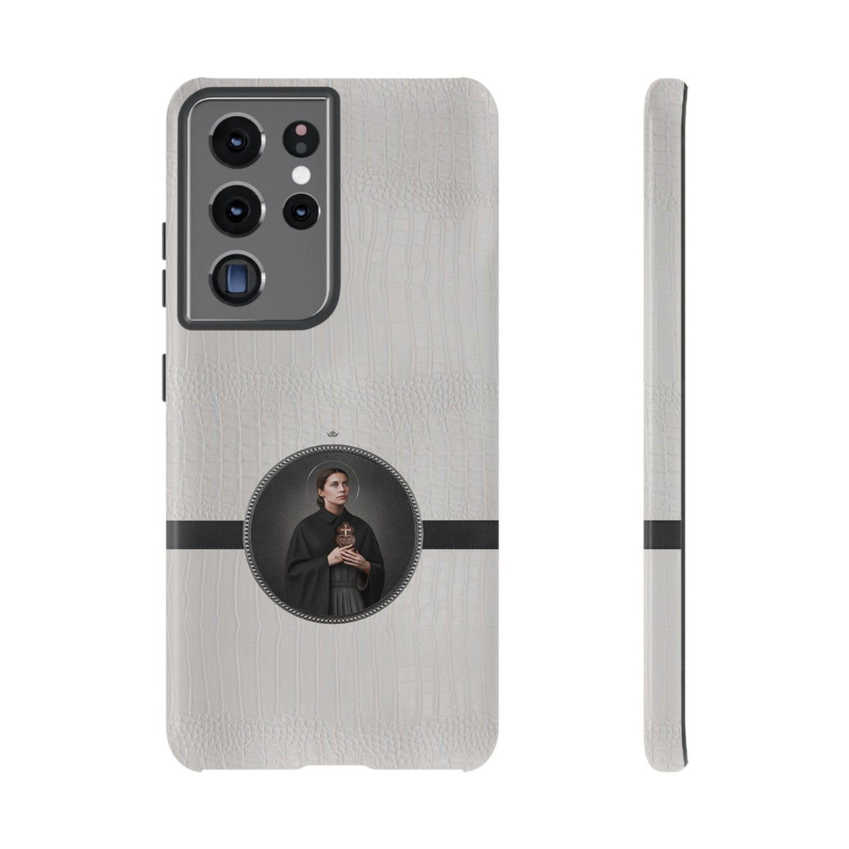 St. Gemma Galgani Hard Phone Case (Blanc Croc) Copyright VENXARA