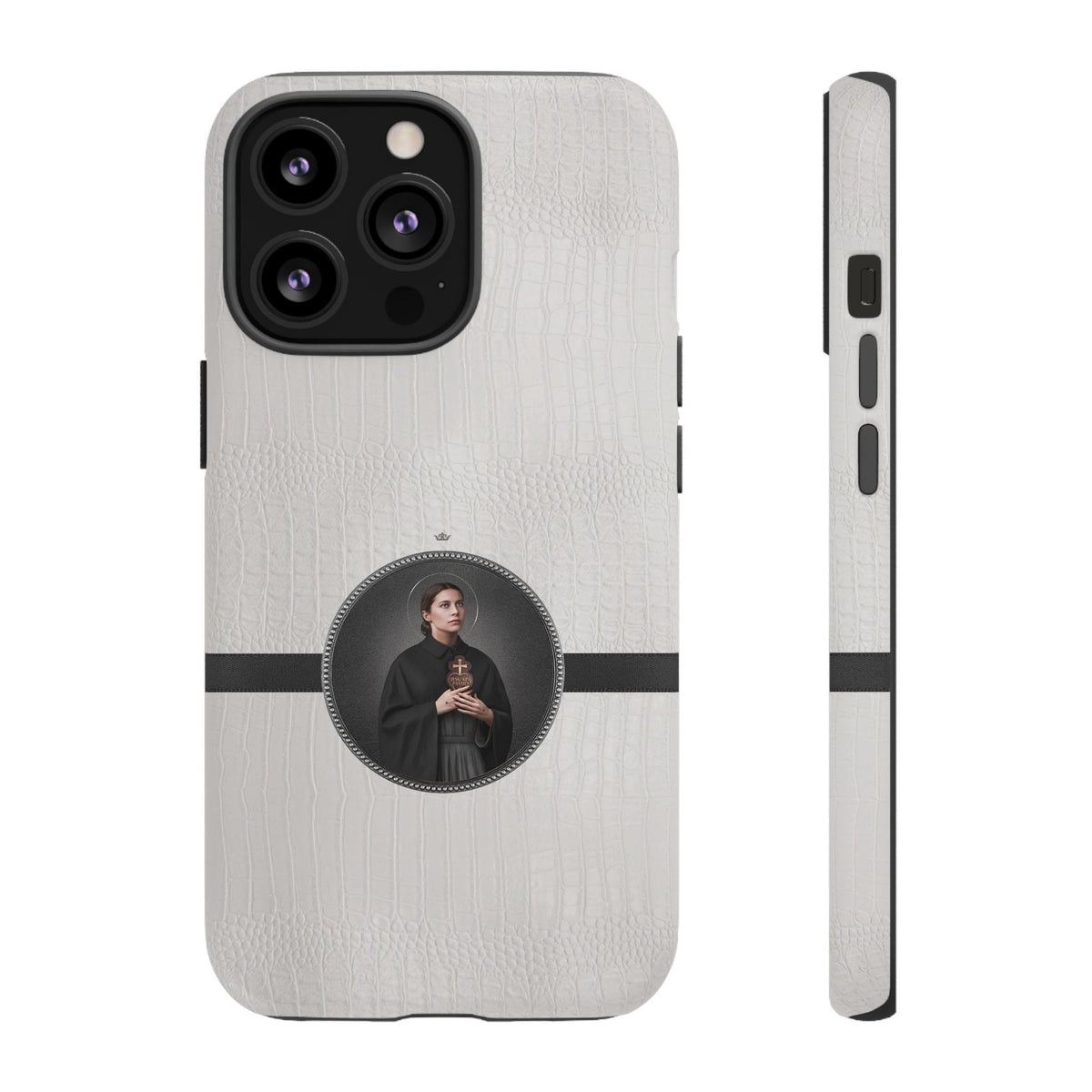 St. Gemma Galgani Hard Phone Case (Blanc Croc) Copyright VENXARA